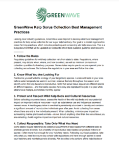 Screenshot of Kelp Sorus Collection Best Practices
