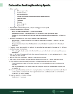 Screenshot of Soaking and Leaching Spools for Kelp Nursery Production: Step-by-Step Guide